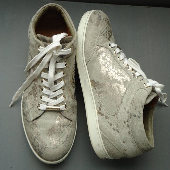SIZE 38. Jimmy Choo suede Miami sneakers shoes. - Picture 1 of 16